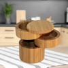 Spice Box with 3 Levels Magnetic Closure, Bamboo Spice Box,