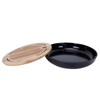 Bamboo Tea Tray, Portable Round Dry Tea Tray, Multifunctional Tea