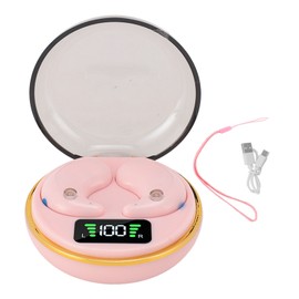 Bluetooth Earbuds with Digital Display Charging Case Stereo Wireless Earphones for Sleep Work Music Built in Battery Pink