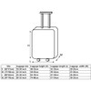 Anawakia Elastic Plain Suitcase Cover Protective Case Suitcase Protective Cover