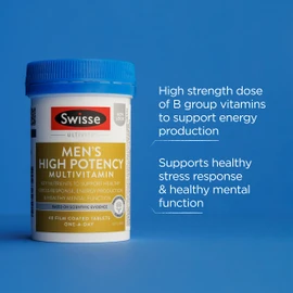 Swisse Ultivite Men's High Potency Multivitamin - With B vitamins, zinc & selenium - 40 Tablets