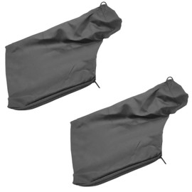Kuskins 2Pcs Miter Saw Dust Bag Black for 255 Model - Dust Collection Bag with Zipper & Snap On Adjustable Stand, Compatible with Table Saw, Belt Sander, Edge Planer, Diagonal Saw Accessories