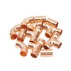Rrina Juego de 12 conectores de acoplamiento recto de cobre