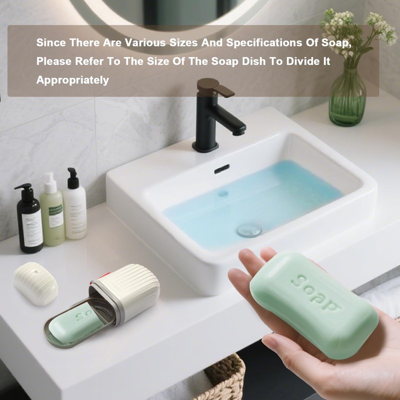 Chefiva Leakproof & Waterproof Travel Soap Case with Lid -