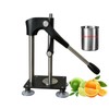 Dsyisvia Black Heavy Duty Hand Juicer Press,Metal Lemon Squeezer with