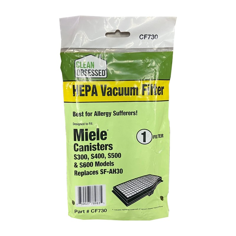 Clean Obsessed Replacement Filter for Miele Canister Models S300, S400,