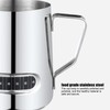 Milk Frother Cup 600ml Short Mouth Spout Milk Frothing Pitcher