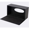 PU Leather Tissue Box Holder Black Tissue Holder for Bathroom