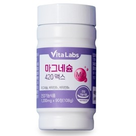 [Vita Labs] Magnesium 420 Max 90 tablets, 3 month supply / [비타랩스] 마그네슘 420 맥스 90정 1통 3개월분