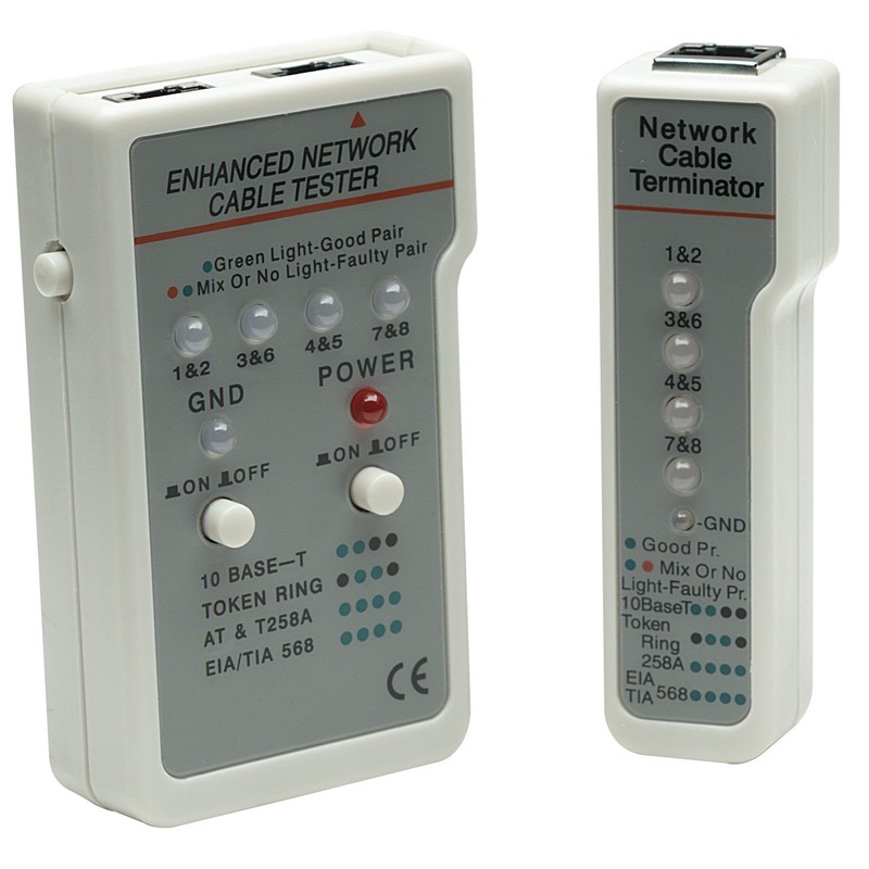 MANHATTAN Multifunction Cable Tester RJ-45/RJ-11 (351898)