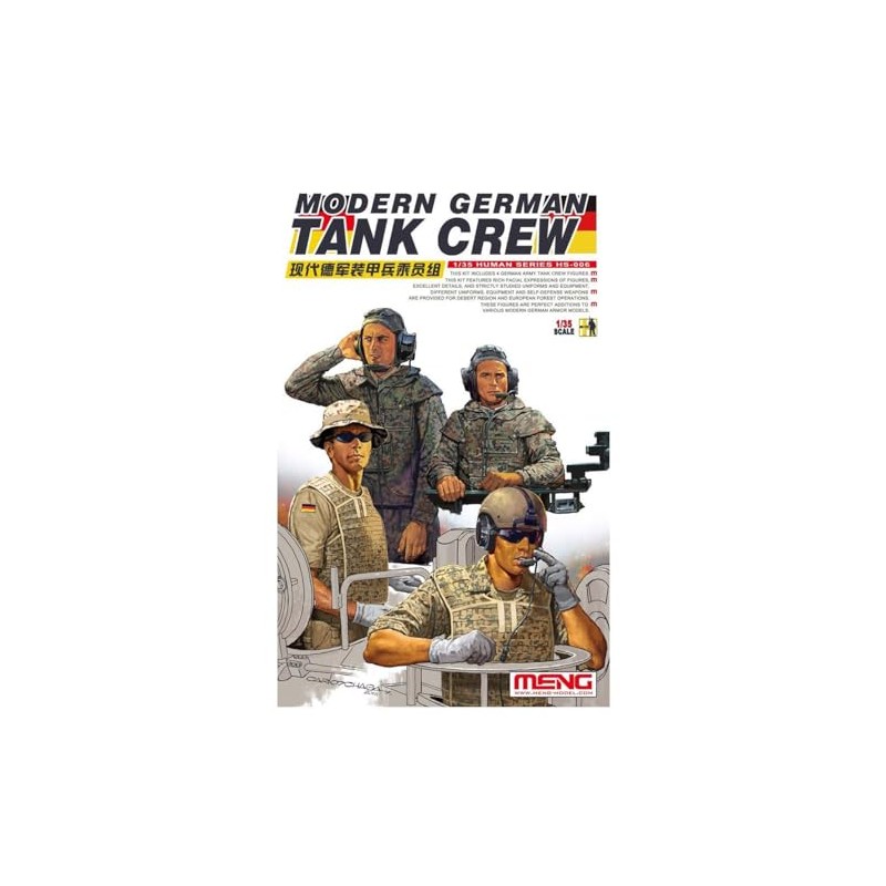 MENG HS-006 Model 1:35-Modern German Tank Crew