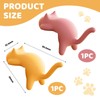 Muorruo 2-pack cute cat desk edge hooks, table hangers without