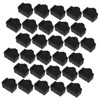 Gatuida 250pcs Ethernet Port Dust Covers Black LAN Protectors for
