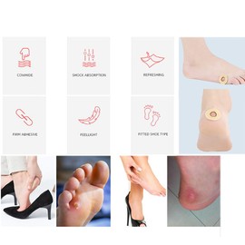 Natiform 75 Pcs Protective Toe Quill Eye Circle Anti-Friction Pad U Shape