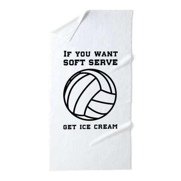 CafePress Soft Serve Get Ice Cream 30"x60" Absorbent, Soft Beach