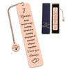 Copper Anniversary Bookmark Gifts for Her Him 7 Year Copper