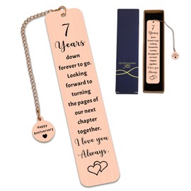 Copper Anniversary Bookmark Gifts for Her Him 7 Year Copper Anniversary