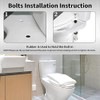 Universal Toilet Seat Hinge Bolts Kit, Heavy Duty Toilet Bolts,