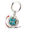 XinSiChen Hand Spinner Dice, Roulette, 4 Leaf Clover, Keychain, Stylish,