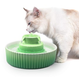 Cat Water Fountain: Cepheus Pet Drinking Fountain-2.1L/71oz Cat Fountain-Automatic Water Fountain for Cats and Dogs with with Ultra-Quiet Pump(Purple)