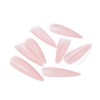 Vatocu Stiletto 24 Pieces Matte Pure Pink False Nails Long