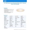 Feit Electric White 6 in. W LED Canless Recessed Downlight