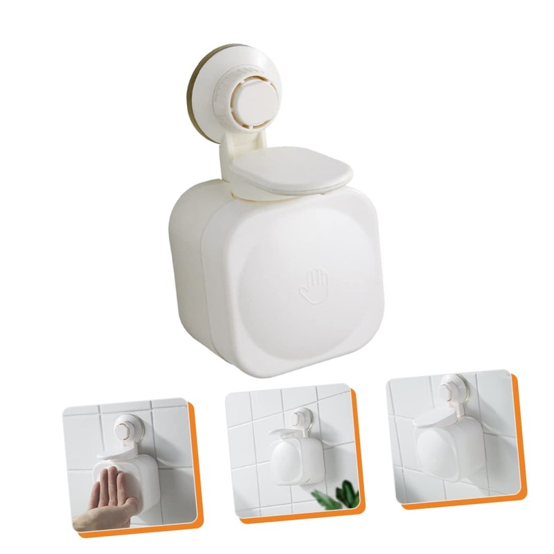 Alipis Wall Mounted Soap Dispenser Cup Easy Install Shampoo Wash