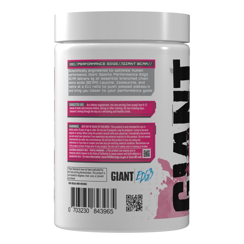 Giant Sports Performance Edge Series BCAA 30 Serving (Watermelon, 30