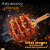 Anyuecoco Kabob Skewers for Grilling,6 PCS - 17 Inch Double