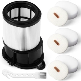 8 Pcs IP1251 IP3251 HEPA Filter Replacement Compatible with Shark Cordless PowerDetect Clean and Empty Lightweight Stick Vacuum, 1 Post-Motor HEPA Filter, 3 Pre-Motor Filter sets, 1 Cleaning Brush