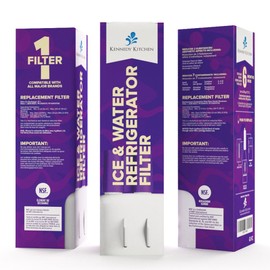 Refrigerator Water Filter | Replacement for Models W10295370A, W10295370, and EDR1RXD1B Found in Top Freezer, Bottom Freezer, and Side-by-Side Fridge - by Kennedy Kitchen (Pack of 1)