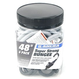 Ancra 95711 Super Strong Bungee Cords, Gray, 4-Pack, 48-Inch