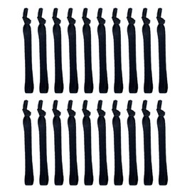 Minkissy 20pcs Adjustable Hair Ties for Men Elastic Ponytail Holders for Thick Curly Hair Versatile Wristbands Skin-friendly Design for Daily Use and Sports Activities