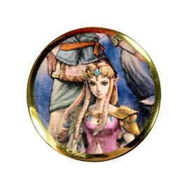 Decorative Button Pin, 3-inch with bezel (Twilight Princess)