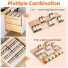 PanPanPal Spice Drawer Organizer, 4 Tier- 4 Pack Amber Acrylic