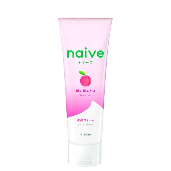 Naive Facial Cleansing Foam (With Peach Leaf Extract), 4.6 oz (130 g)