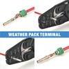 iCrimp Open Barrel Terminal& Weather Pack Terminal Crimper for AWG