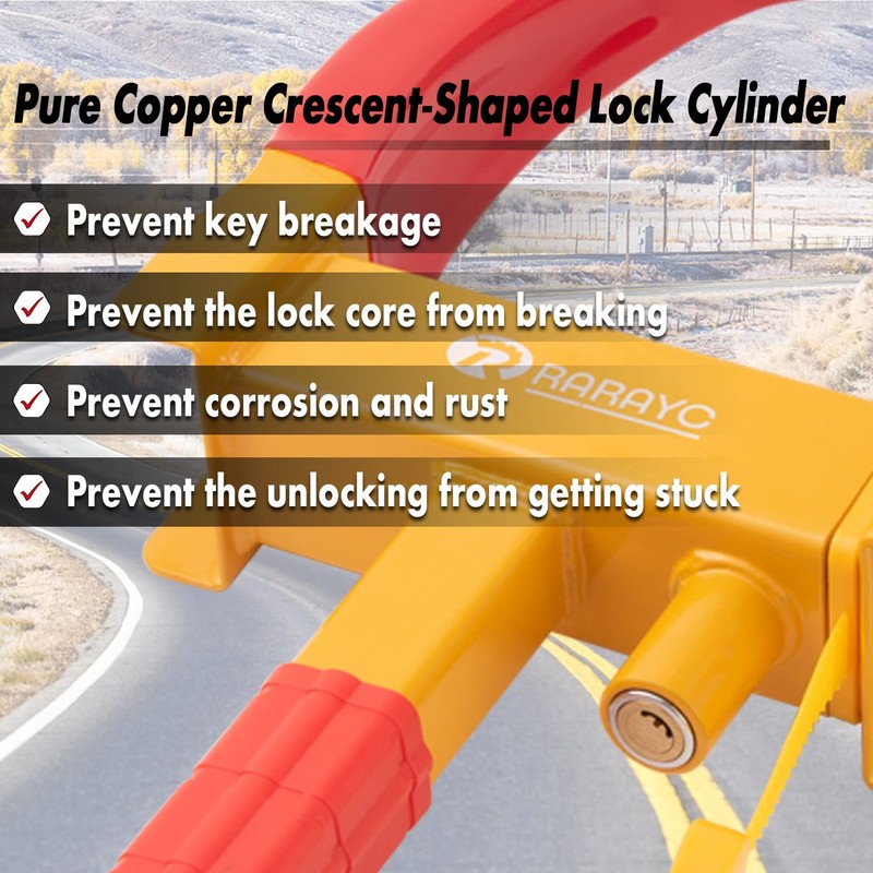 4 Pack Wheel Lock Universal Heavy Duty Security Trailer Wheel