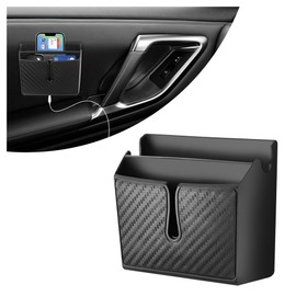 OFBAND Multifunctional Car Organizers and Storage with Sticky,Car Storage Pocket Keeps Car Interior Tidy,Universal Car Accessories Car Storage Box for Phones,Cards,Keys (Carbon Fibre)