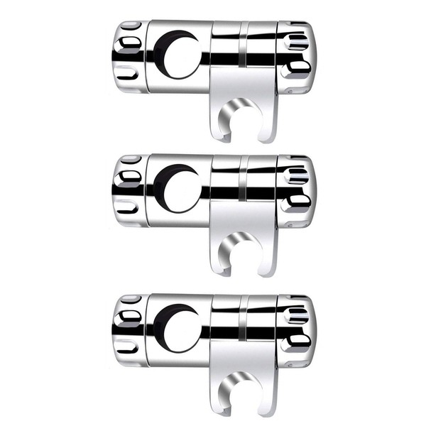 3Pcs 25mm Shower Head Holder Bracket Replacement, Shower Riser Rail