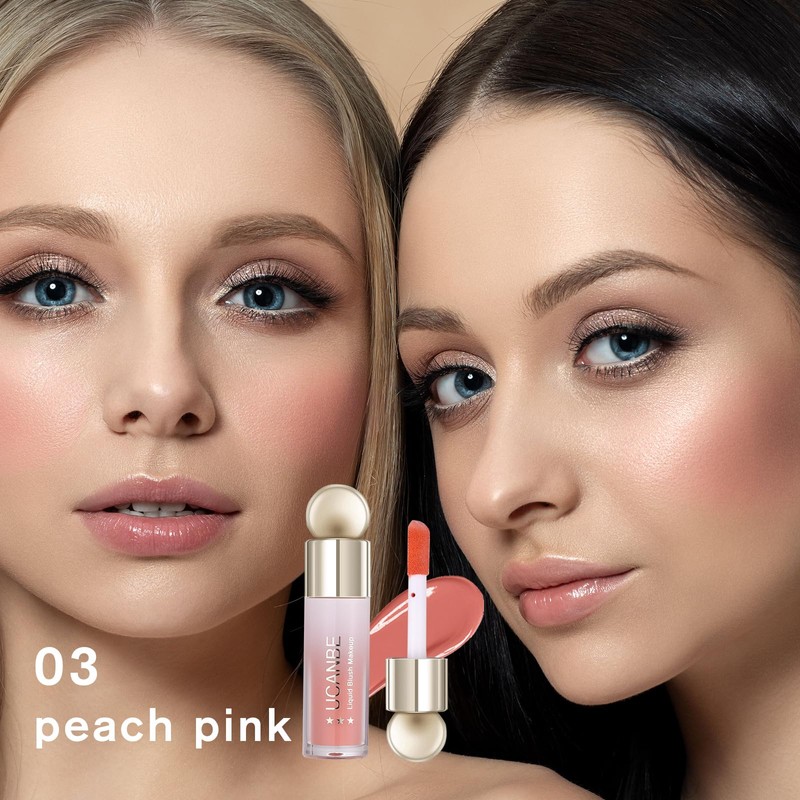 UCANBE 3 PCS Liquid Blush Makeup Set, Blendable Soft Cream