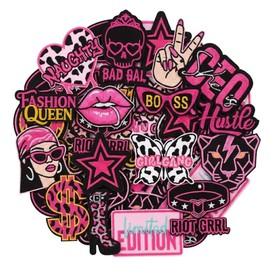 Ssyuysto 16 Pcs Pink Phrase Iron on Patches Y2K Aesthetic Preppy Embroidered Appliques Letter Words Patches for Clothing Jackets Jeans Trucker Hats Backpacks DIY Fashion Decoration for Girls Women