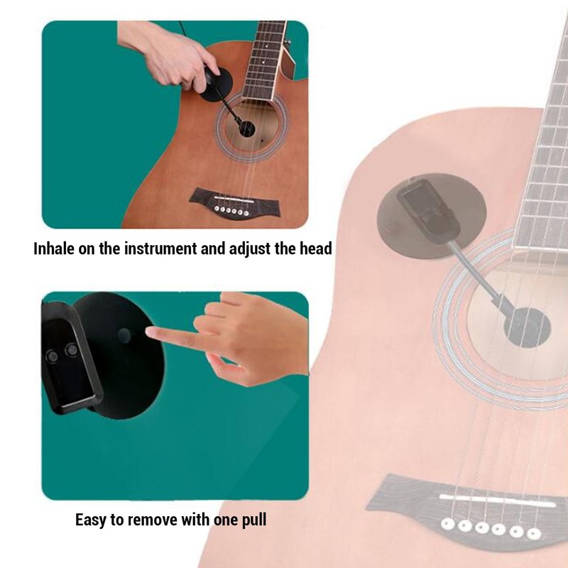 Wireless Instrument Microphone, 2.4GHz Wireless Guitar Violin Microphone System Clip