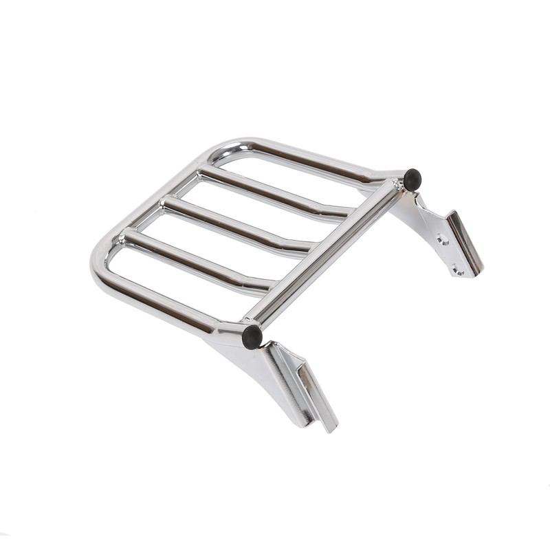 ECOTRIC Sissy Bar Backrest Chrome Luggage Rack Compatible with 2004-Later