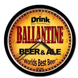BALLANTINE beer and ale wall clock
