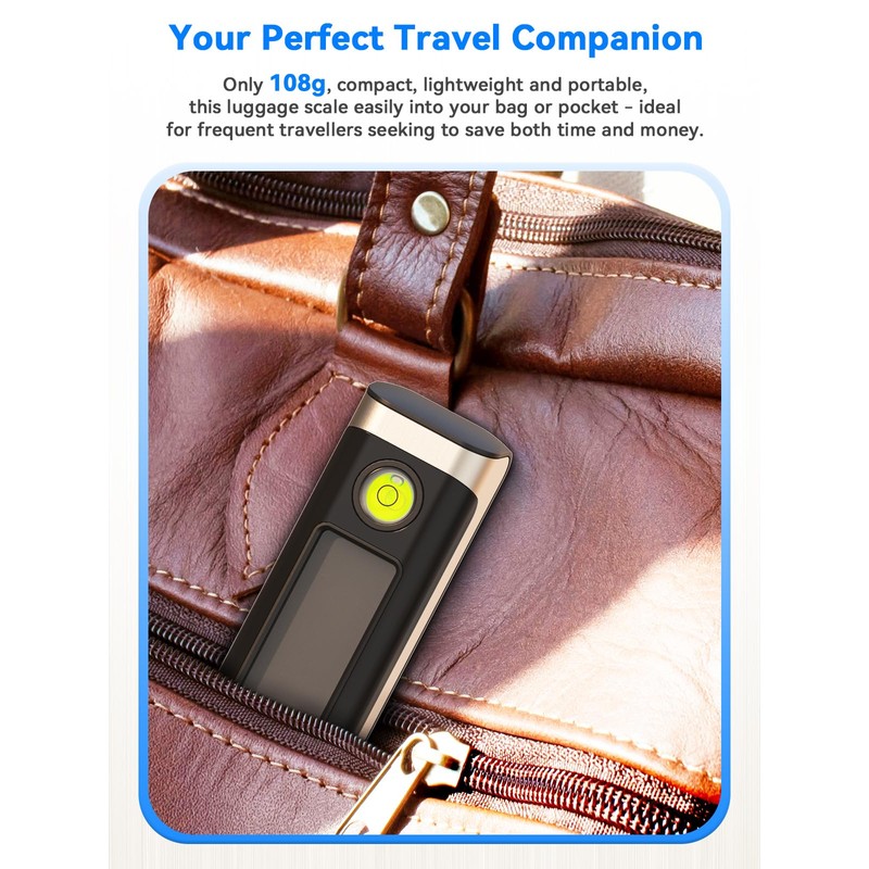 Luggage Scale, Dr.meter Digital Weight Scale with Tape Ruler, Portable