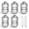 Bwintech 5 Pcs 6mm Straight Push To Connect Lock Nut