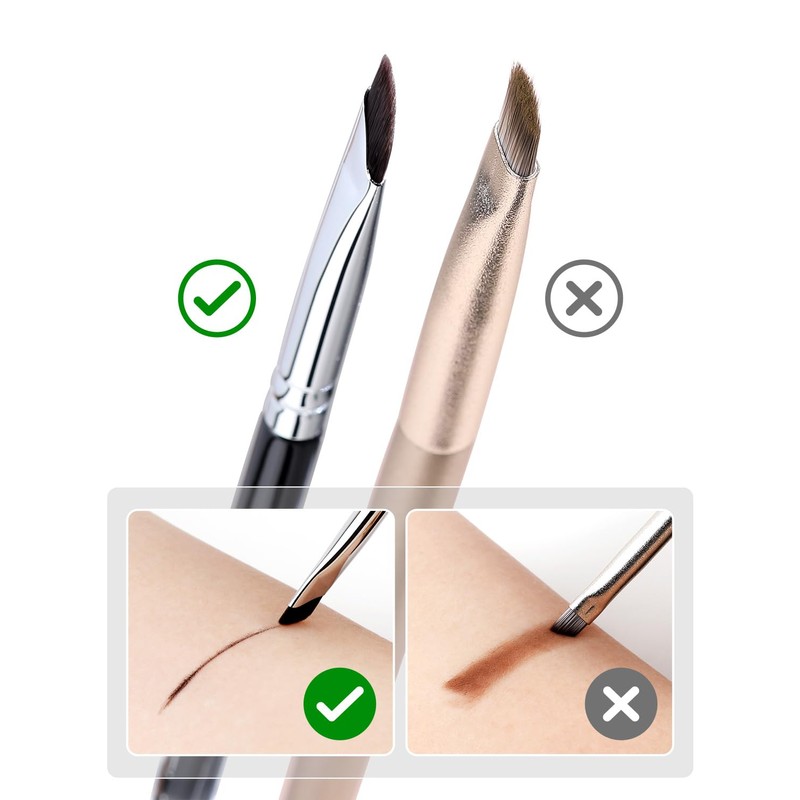 EIGSHOW Eyeliner Brush, Crescent Eyeliner Brush, Fine Angled Ultra Thin