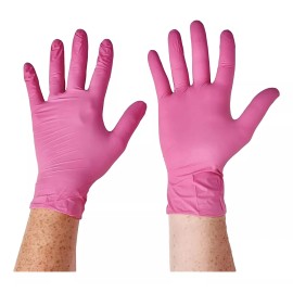 UniSeal Guante Nitrilo Rosa Mediano ( 1000pz )