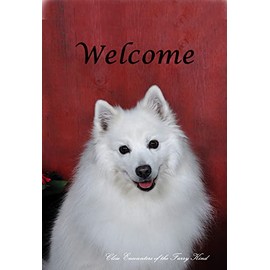 American Eskimo - Best of Breed CEFK Welcome Photo Garden Flag